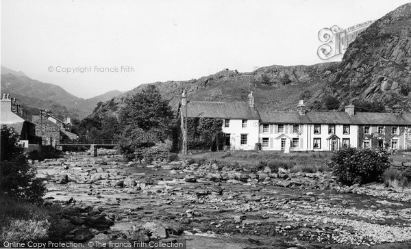 Photo of Beddgelert, Gwynant River c.1960