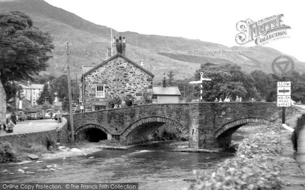 Photo of Beddgelert, River Colwyn c.1955