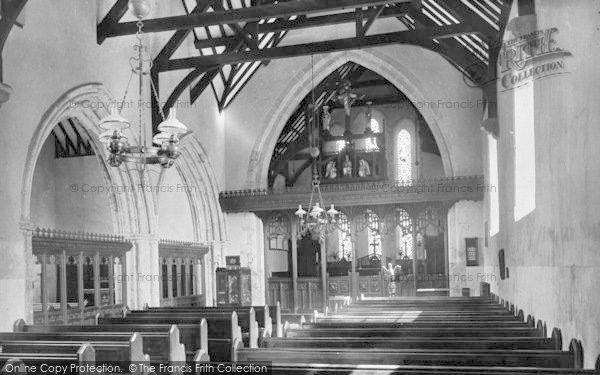Photo of Beddgelert, St Mary's Church Interior 1931