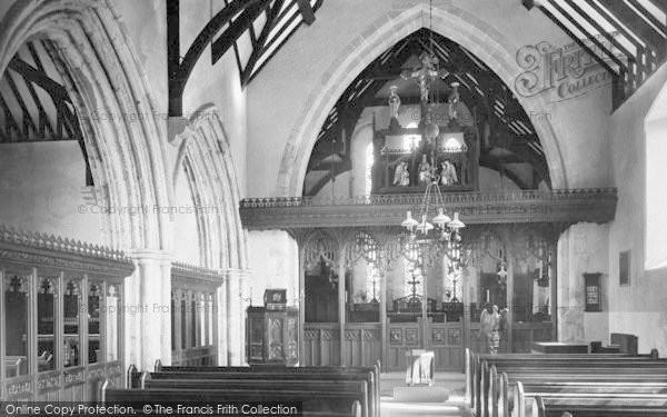 Photo of Beddgelert, St Mary's Church Interior 1931