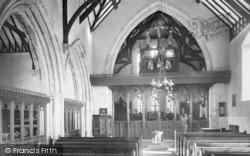 St Mary's Church Interior 1931, Beddgelert