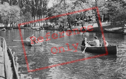 Rowing Boats In The Grange Park c.1960, Beddington