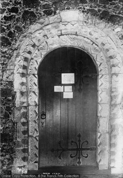 Photo of Bedfont, St Mary's Church, Norman Door 1895