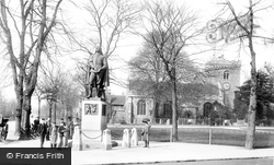Bunyan's Statue And St Peter's Church 1898, Bedford