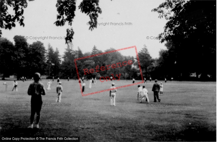 Photo of Bedford, Cricket In The Park c.1950