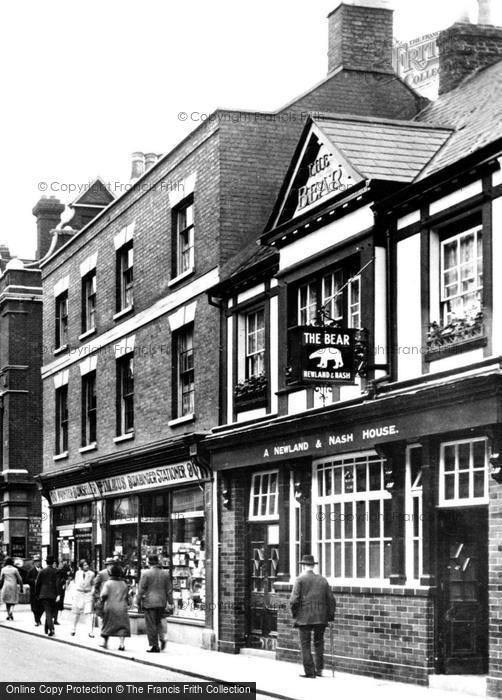Photo of Bedford, High Street, The Bear 1929