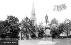 John Howard Statue And St Paul's Church 1897, Bedford