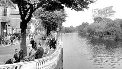 River Ouse And The Embankment c.1955, Bedford