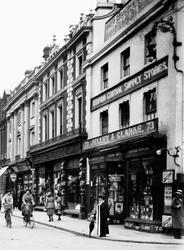 Shop Fronts On The High Street 1921, Bedford