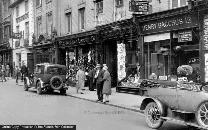 Photo of Bedford, Shops In The High Street 1929