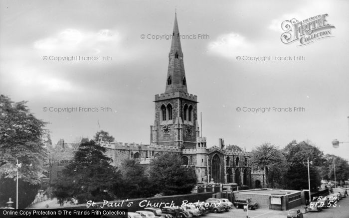 Photo of Bedford, St Paul's Church c.1960