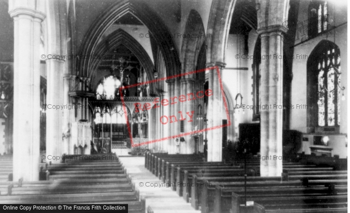 Photo of Bedford, St Paul's Church Interior c.1960