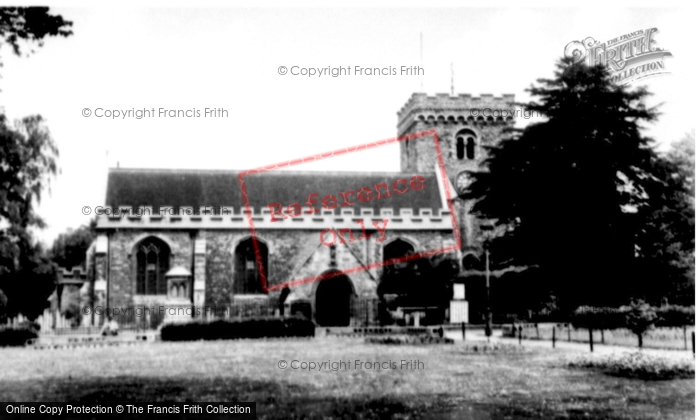 Photo of Bedford, St Peter's Church c.1955