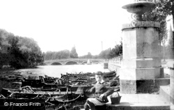 Stone Bridge From Boat Station 1897, Bedford