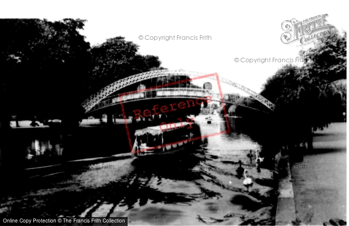 Photo of Bedford, Suspension Bridge c.1960