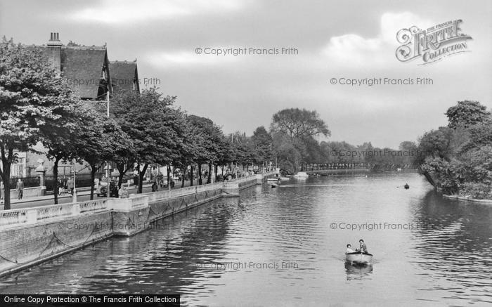 Photo of Bedford, The River c.1955