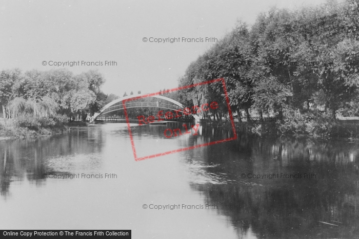 Photo of Bedford, The River Ouse And Suspension Bridge 1897