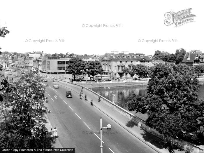 Photo of Bedford, The River Ouse And Town Bridge c.1960