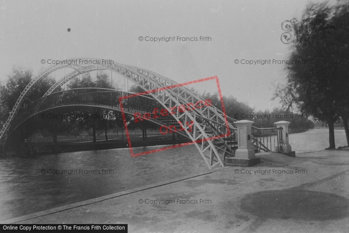 Photo of Bedford, The Suspension Bridge 1897