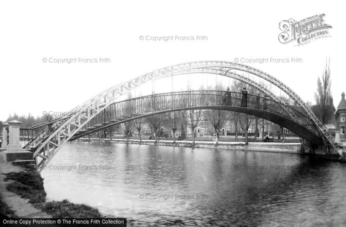 Photo of Bedford, The Suspension Bridge 1898