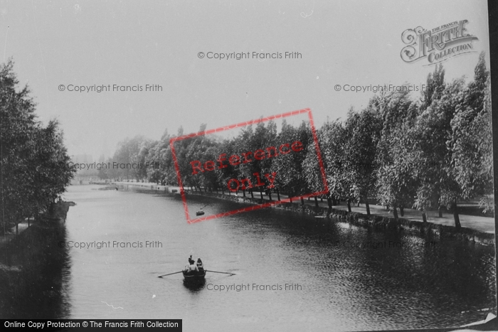Photo of Bedford, View From The Suspension Bridge 1897
