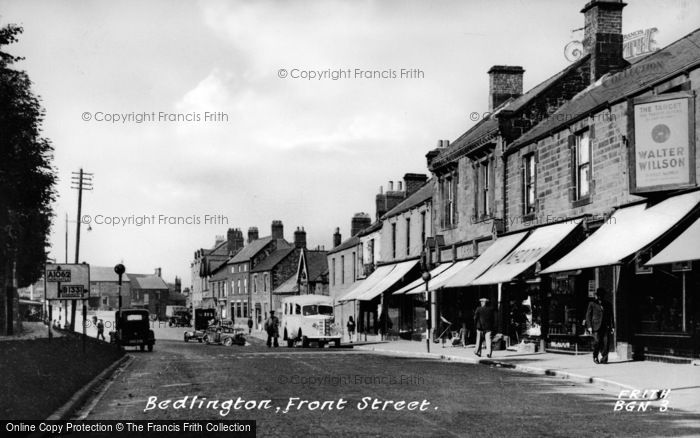 Photo of Bedlington, Front Street c.1955