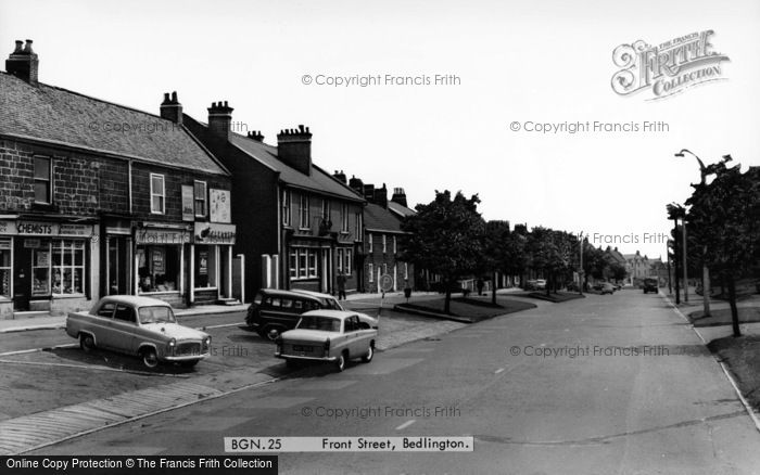 Photo of Bedlington, Front Street c.1960