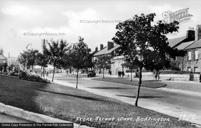Photo of Bedlington, Front Street West c.1955
