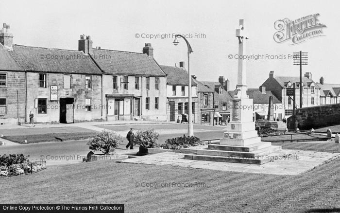 Photo of Bedlington, The War Memorial And Front Street West c.1955