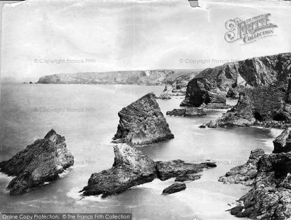 Photo of Bedruthan Steps, c.1863