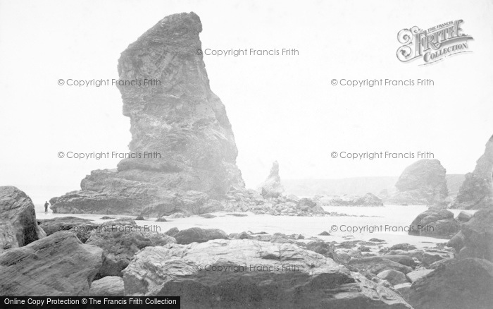 Photo of Bedruthan Steps, c.1870