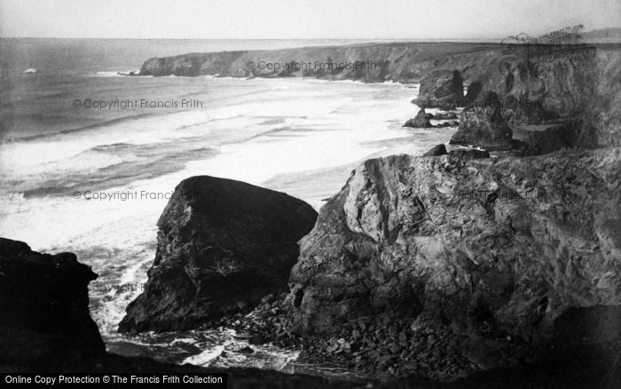 Photo of Bedruthan Steps, c.1900