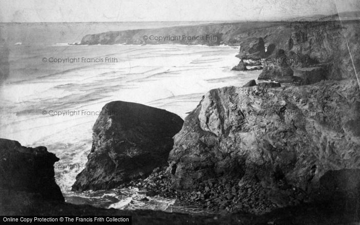 Photo of Bedruthan Steps, c.1900