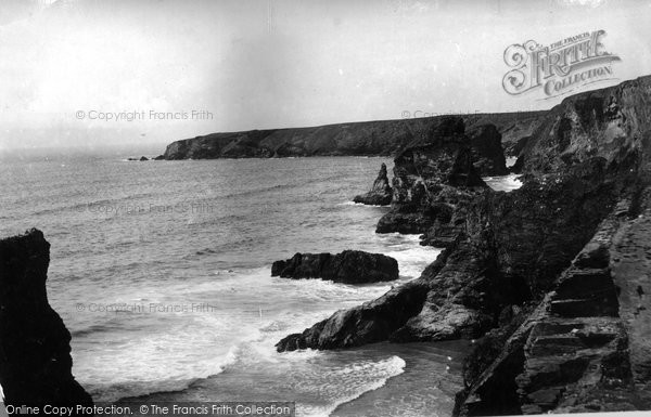 Photo of Bedruthan Steps, c.1920