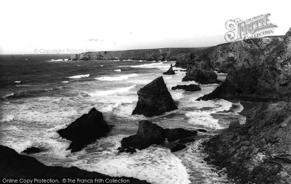 Photo of Bedruthan Steps, c.1960