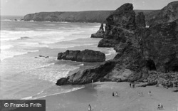 Cliffs c.1947, Bedruthan Steps