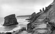 Old Steps 1935, Bedruthan Steps