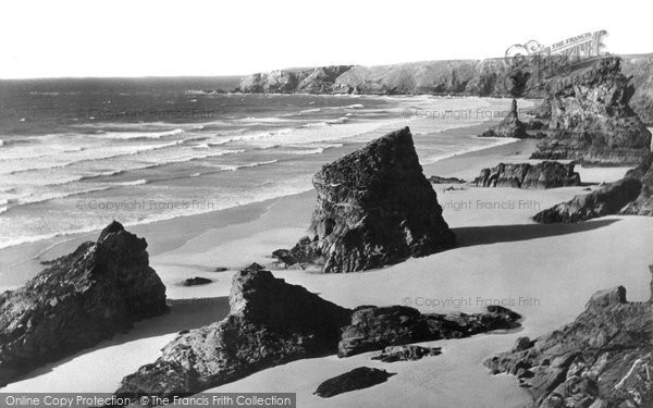 Photo of Bedruthan Steps, View From The South c.1955