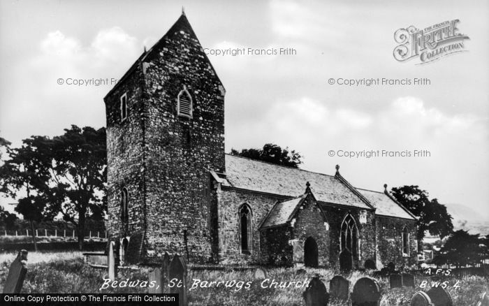Photo of Bedwas, St Barrwgs Church c.1955