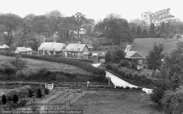 Photo of Beech, Old Cottages 1928