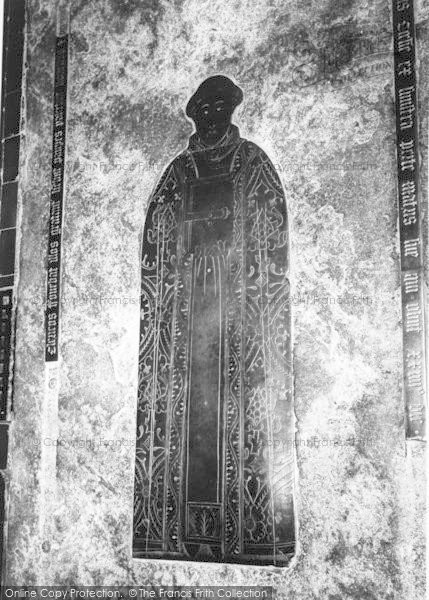 Photo of Beeford, Church, Monumental Brass To Thomas Tonge c.1960