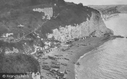 Beach And White Cliff c.1955, Beer