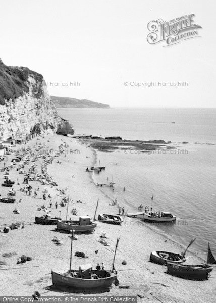 Photo of Beer, Boats On The Beach c.1965