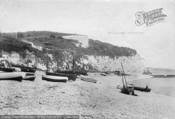 Photo of Beer, East Cliff From Beach 1907