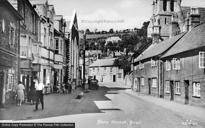 Photo of Beer, Fore Street c.1955