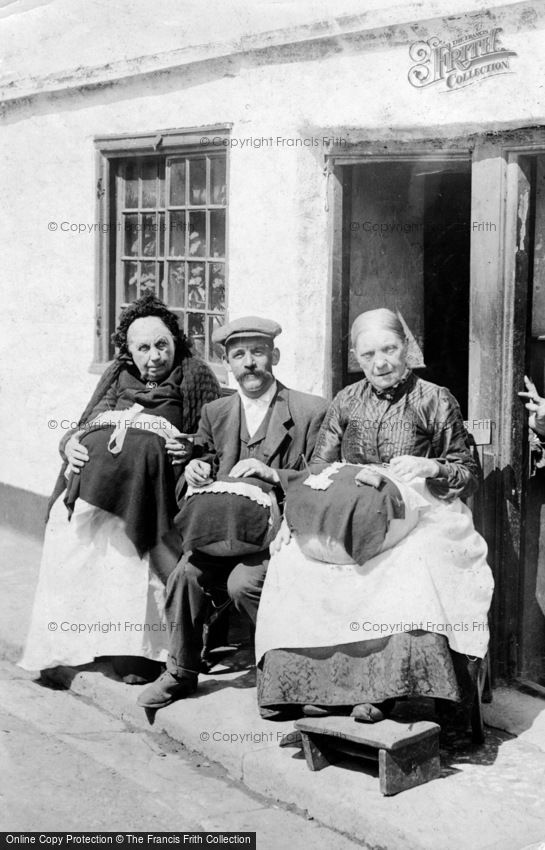 Beer, Lace Workers and their Apprentice c1900