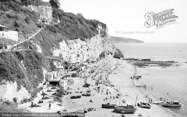 Photo of Beer, White Cliff And Beach c.1965