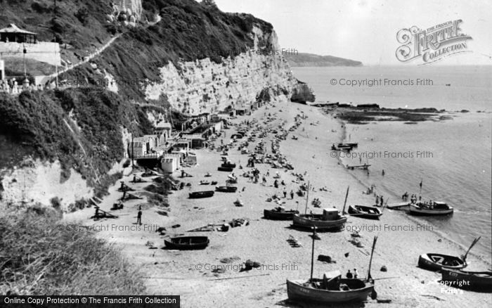 Photo of Beer, White Cliff And Beach c.1965