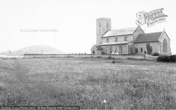 Photo of Beeston Regis, All Saints Church And Bump c.1955