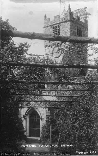 Photo of Beetham, Entrance To St Michael's Church 1954